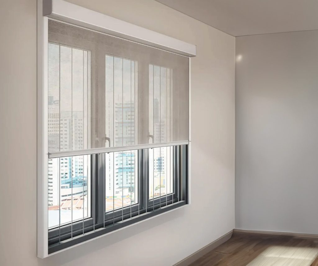 Ziptrak® blinds with invisible grilles